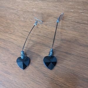 Guess Heart Dangling Earrings